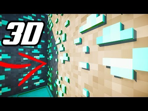 Minecraft 1.15 3D BLOCKS TEXTURE PACK (CreatorCraft 3D Resource Pack)