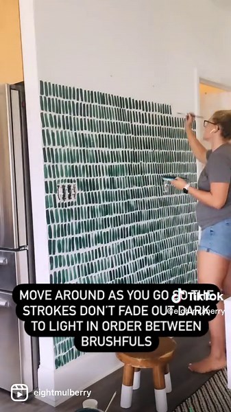 DIY Hand-Painted Brushstroke Accent Wall Tutorial