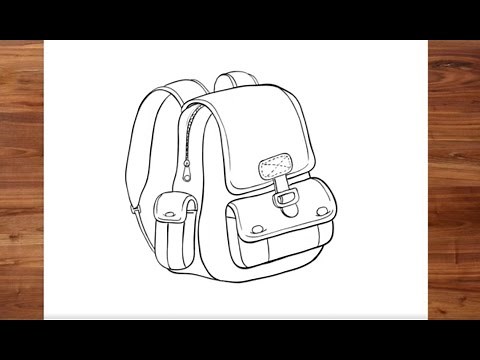 How to Draw A REALISTIC SCHOOL BAG
