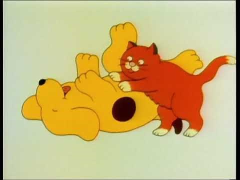 cartoon dog tickled