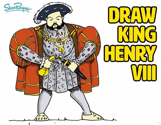HOW TO DRAW KING HENRY VIII   with step by step instructions
