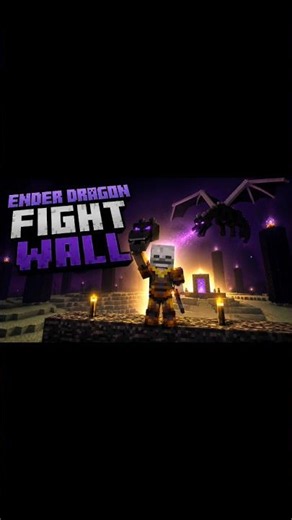 Minecraft ender dragon fight chapter end of my 20000 day world #minecraftdungeons #minecraftfigures