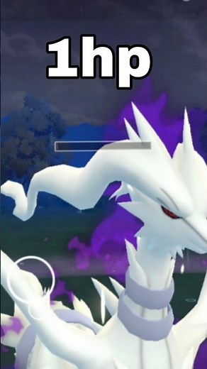 1.1 hp 🆕 Shadow Legendary Reshiram vs grunt in Pokemon GO