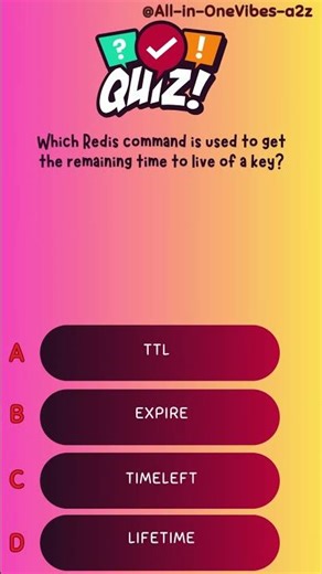 Which Redis command is used to get the remaining time to live of a key?