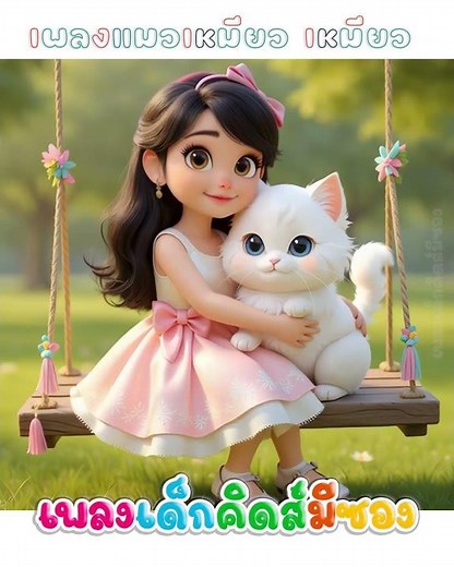 The song "Kitty Cat" #P'NunNongPhum #KindergartenSong #CuteKittyCat