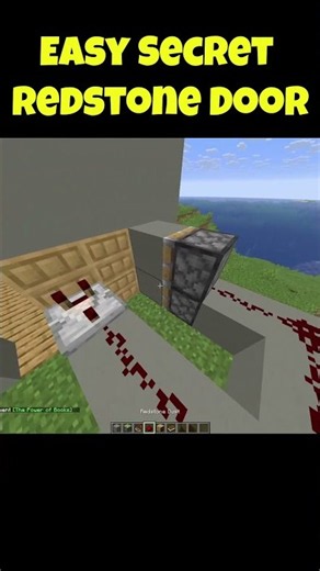 Easy Bookshelf Redstone Door#minecraft#redstone#secretdoors#tutorial#mychannel#newcreator