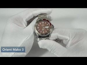 Orient Mako 3 Red Dial Reference RA-AA0820R19