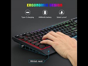 TopMate Rainbow Wireless Backlit Keyboard