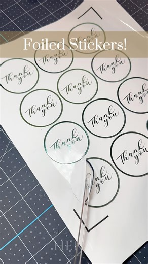 Here’s a tutorial on how to foil clear stickers, and trust me, you’re going to love this! Watch as the foil transforms your designs into shiny, eye-catching creations. The process is simple, but the results are stunning—perfect for adding a touch of luxury to any project. If you love this, drop a comment below and let me know what you think! Paper: from @asub_paper shop directly from their website with my discount code: HERA12 #sticker#stickershop#stickerwedding#stickerslover#smallbusiness#cricu