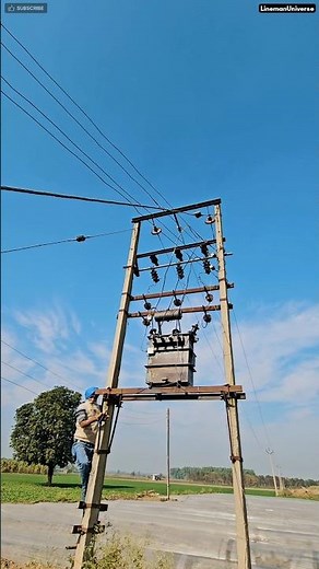 Power Transformer Maintenance || #electrical #lineman #ytshorts