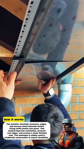 Professional Soffit Installation Under Roof | Clean & Precise Construction Work