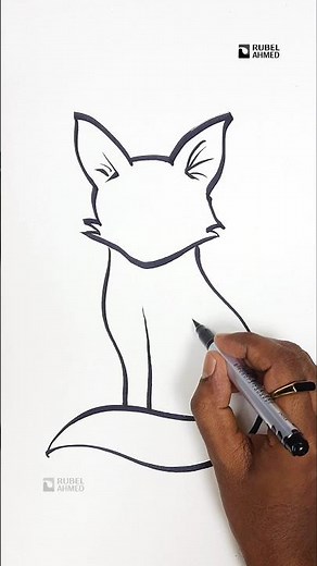 Easy Fox Drawing Tutorial for Beginners | Draw a Cute Fox Step by Step