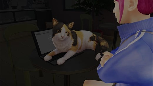 When the deadline's looming but Sir Catthew has other (much more important) plans🤷😼 SimChase: Kawaii Kitty Café begins the day after tomorrow! | The Sims FreePlay