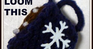 How To Loom Knit a Mug of Hot Chocolate