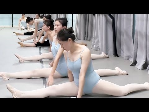 Full Splits Flexibility Training 🔥 Dancers in Blue Leotards Push Their Limits! #flexibility #split