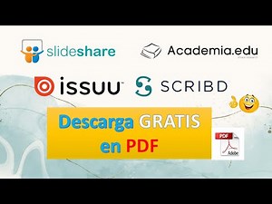Cómo descargar archivos PDF de Scribd, Issuu, SlideShare, Academia