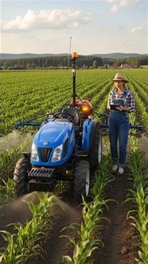 Modern Tractor Working with Smart Tech!
