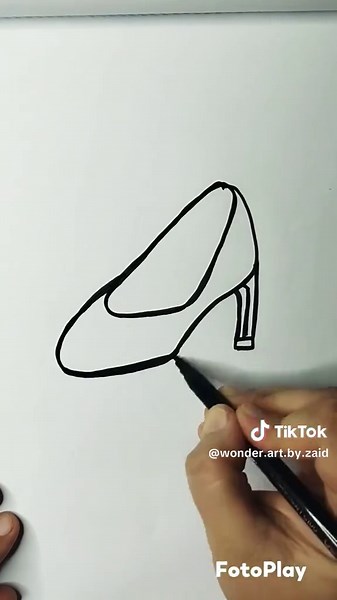 easy High heels drawing #viral #trending #foryou #fyp #easydrawing