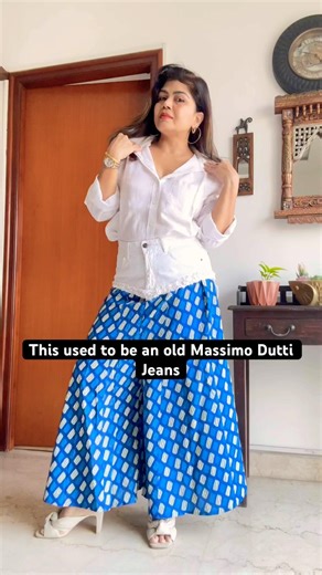 Let’s upcycle Massimo Dutti jeans so they don't hit the landfill! ♻️👖#upcycling