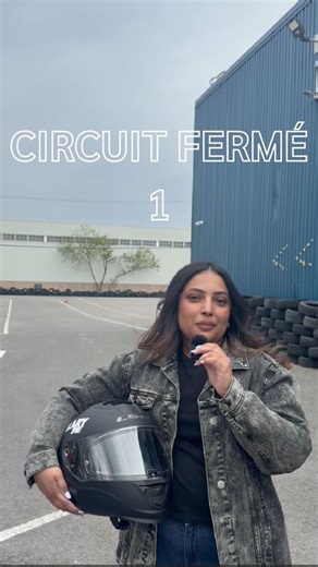 🏍️ Premier circuit fermé pour Sab, accompagnée de notre équipe de Laval. On commence à mettre les bases en pratique, une étape importante du parcours moto. 👌 | École de conduite Tecnic