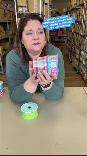 If you want to use multiple patterned ribbons when making a trendy wreath bow and not have the bow look chaotic, choose one color as the anchor. This one color is in all the patterns. This could anchor ribbon can be any width but that one color could be in all of the orher ribbon patterns. This ties everything together nicely in your brain so that its not so chaotic looking. Hope this helps. Let me know if you have questions #ribbonbows #howtomakewreathbows #howtomakebows