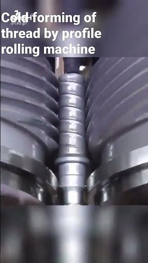 Thread forming, cold forming of thread by profile rolling machine