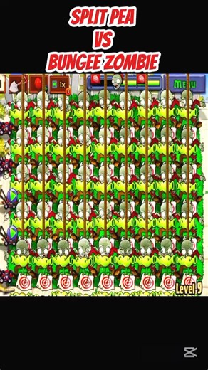 *SPLIT PEA VS BUNGEE ZOMBIE*#shorts #short #pvz #youtubeshorts #shortvideo #pvzfusion #gaming