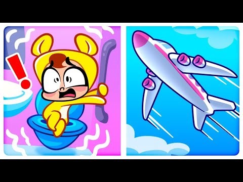 Where Is My Potty in the Airplane 🚽 Learn Airplane Safety Tips ✈️ Helpful Habits For Kids 🧻