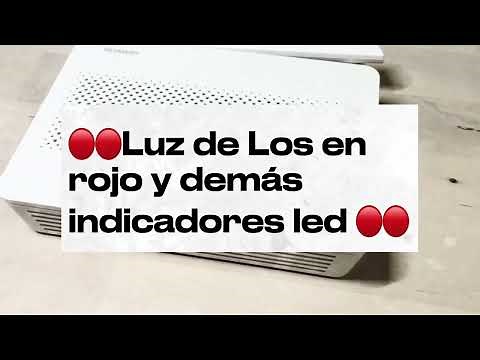 🔴🔴Luz de LOS en rojo y demas indicadores led en router HUAWEI HG8145v5 🔴🔴 2