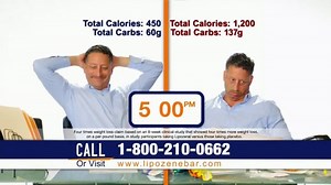 Lipozene Weight Loss Protein Bar TV Spot, 'Mid-Morning Cravings'