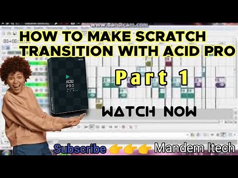 How to make transition scratch using sony acid pro ( Part 1)