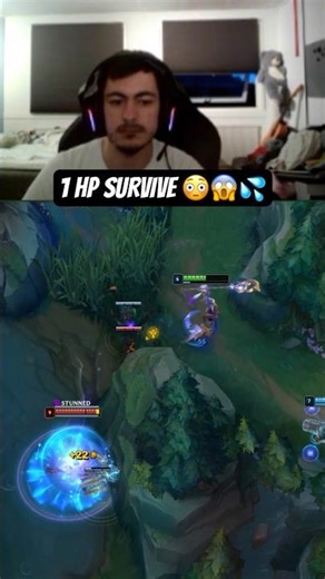 1HP Survive Barely Made It Out 💦🤯 #nami #leagueoflegends #league