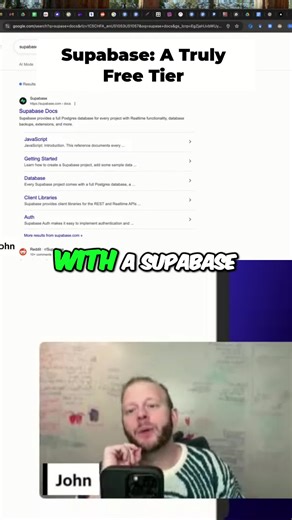 Supabase free tier is a game changer. Easy to use, with limitations that actually make sense. Cloud made simple. #Supabase #FreeTier #CloudComputing #Database