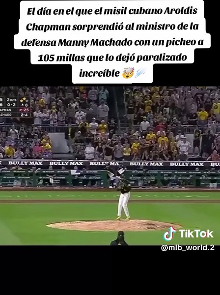 Aroldis Chapman sorprende con su impresionante picheo