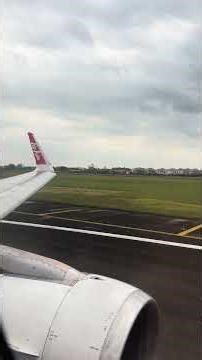 Takeoff at Wattay International airport Lao