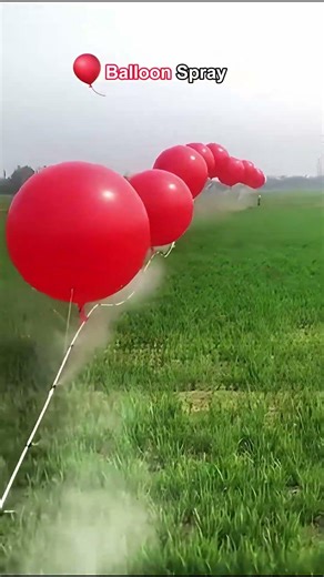 Floating Sprayers:🎈 Balloon Farming🌾#shorts #farming