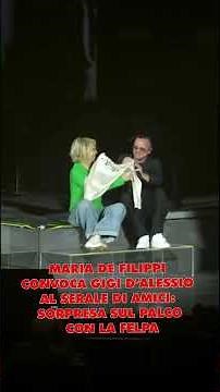 Maria De Filippi has invited Gigi D'Alessio to her concert in Rome to judge the show "Amici" on M...
