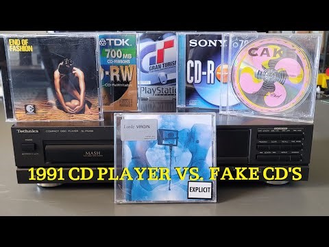 Old CD player tune-up - will it play non standard CD's like the clear Lorde album?