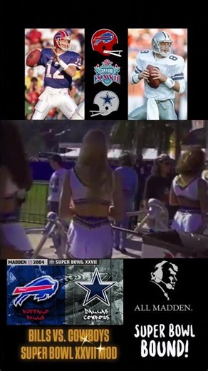 Madden NFL 2004 Mod - 1992 Buffalo Bills vs. 1992 Dallas Cowboys | Super Bowl XXVII