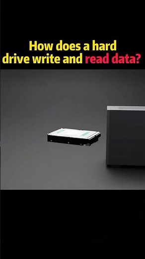 How does a hard drive write and read data? #knowledge #science