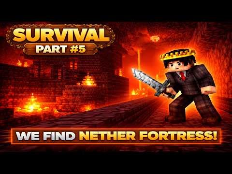 @ROHIT_GAMERZ116 Yess We Find Nether Fortress |Minecraft Multiplayer Survival #5|