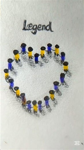 how to draw 3D heart