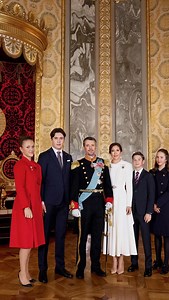 Crowns off, ornaments on! The Danish Royal Family — King Frederik X, Queen Mary, and their four children — welcome the festive season at Amalienborg Palace. #christmas #christmasseason #royalfamily #denmark | Today's Outlook World