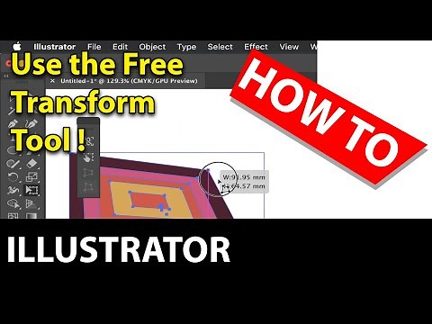 Free Transform Tool In Illustrator | How To | Distort | Perspective | Expand Type | Graphicxtras