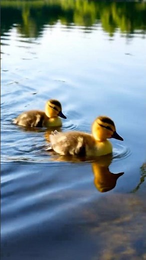 Ducks Swimming in a Calm Lake | Relaxing Nature Short #Ducks #DuckSwimming #LakeView