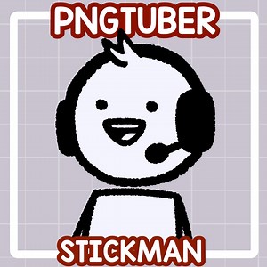 Stickman Pngtuber Avatar: Ready to Use Veadotube Model (instant Download) - Etsy