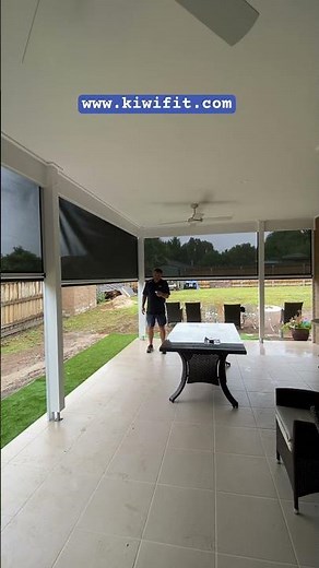 Outdoor Blinds for your pergola or patio. These are Ziptrak blinds, motorisation is an option.