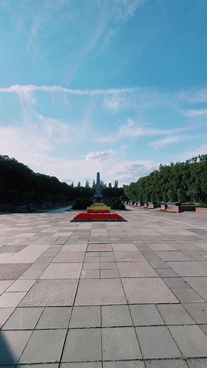 The Soviet War Memorial in Schönholzer Heide (Sowjetisches Ehrenmal in der Schönholzer Heide) in Pankow, Berlin was erected between May 1947 and November 1949, and covers an area of 30,000 square metres. The memorial contains the largest Soviet cemetery in Berlin, which is also the largest Russian cemetery in Europe outside of Russia. #communism #ww2 #warmemorial #soviet #sovietunion #russia #russiangirl #berlin #9may