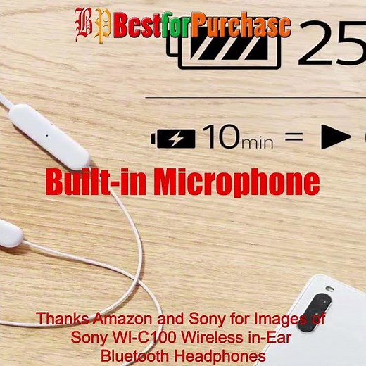 Sony WI-C100 Wireless in-Ear Bluetooth Headphones