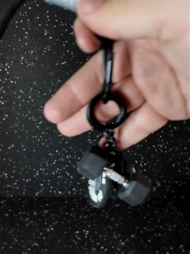 barbell Keychain